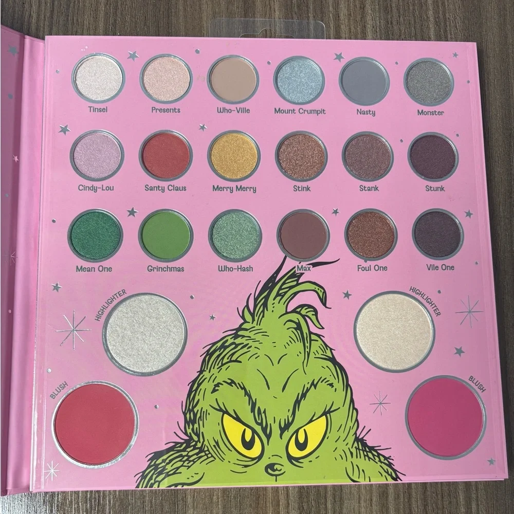 The Grinch Eyeshadow & Face Palette by Taste Beauty